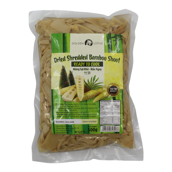 GOLDEN LOTUS Dried Shredded Bamboo Shoot 500g (Case 20)