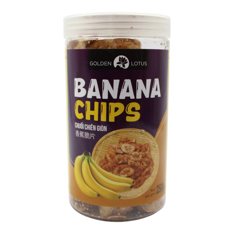 GOLDEN LOTUS Banana Chips 250g (Case 24)