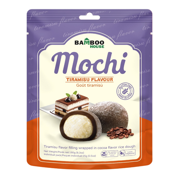 Bamboo House Tiramisu Flavor Mochi 180g (Case 30)
