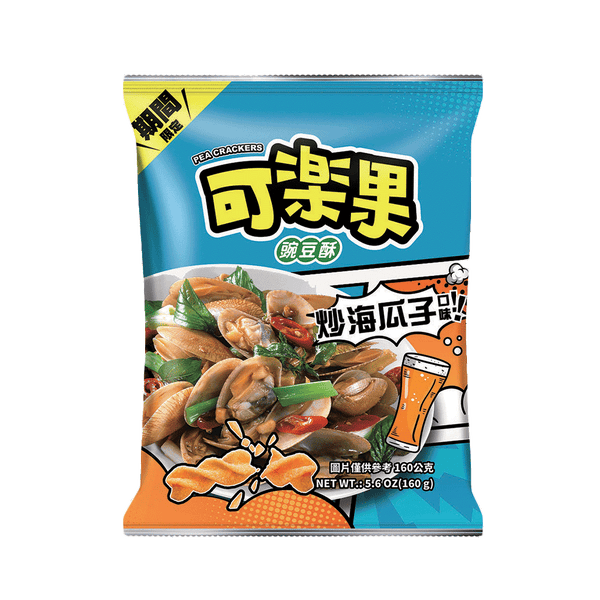 Lianhwa - Pea Crackers (Stir Fry Clam Flavor) 160g (Case 12)