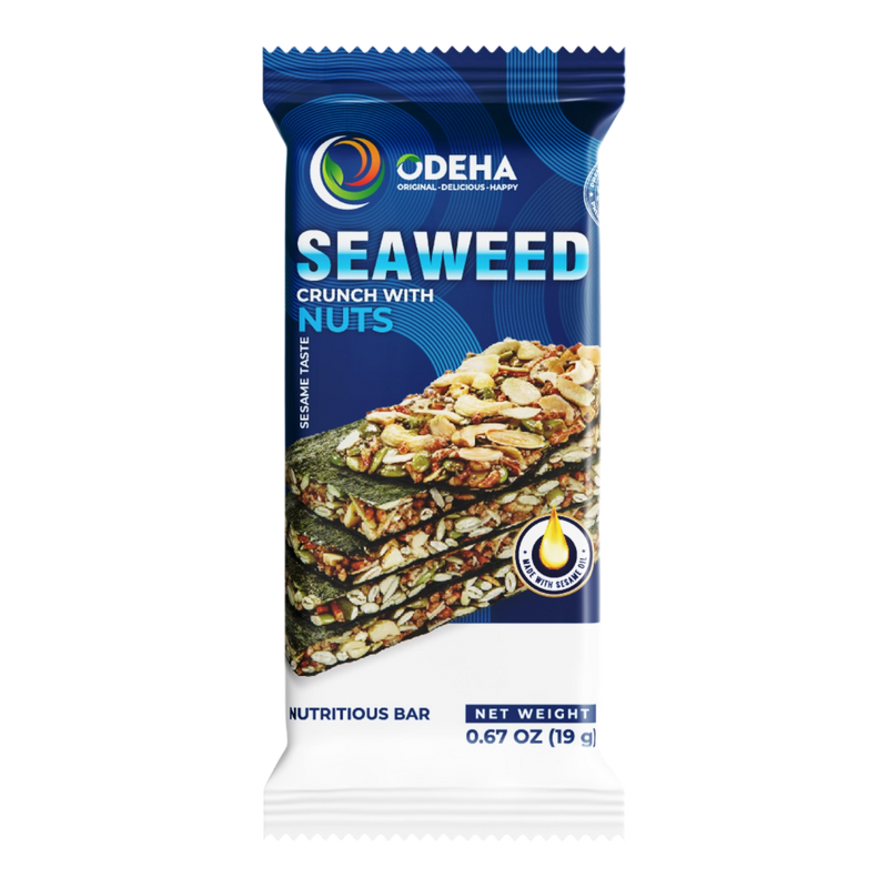 ODEHA Seaweed Crunch With Nuts - Sesame Taste (1 Bar 19g)