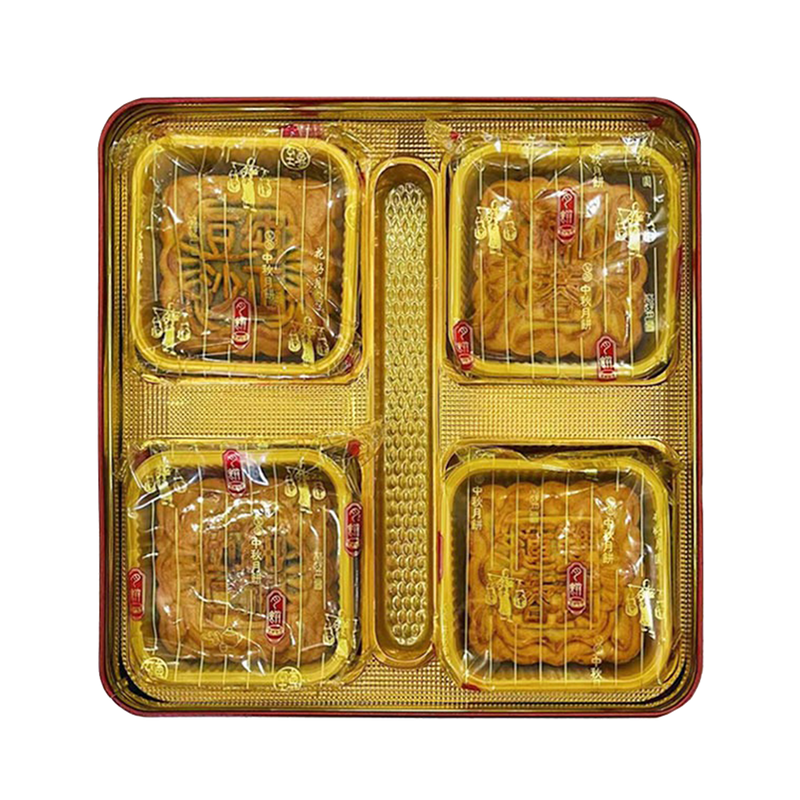 GOLDEN LILY 2-Yolk White Lotus Paste Mooncake (4pcs) 640g (Case 12)