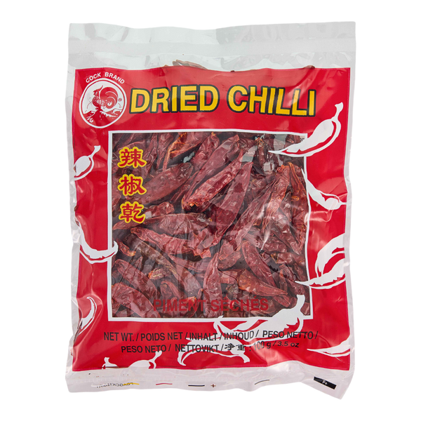 COCK BRAND Dried Chilli Small Without Stem 100g