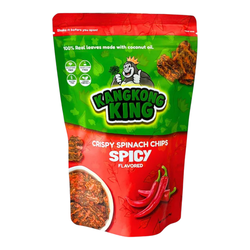 KANGKONG KING Crispy Spinach Chips - Spicy Flv 60g (Case 24)