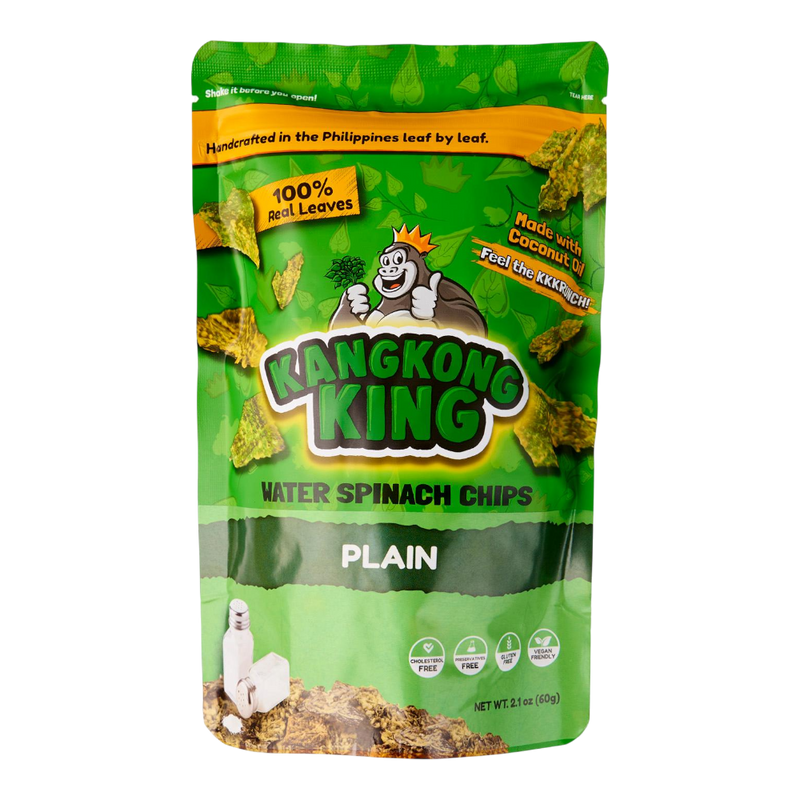 KANGKONG KING Crispy Spinach Chips - Plain Flv 60g (Case 24)