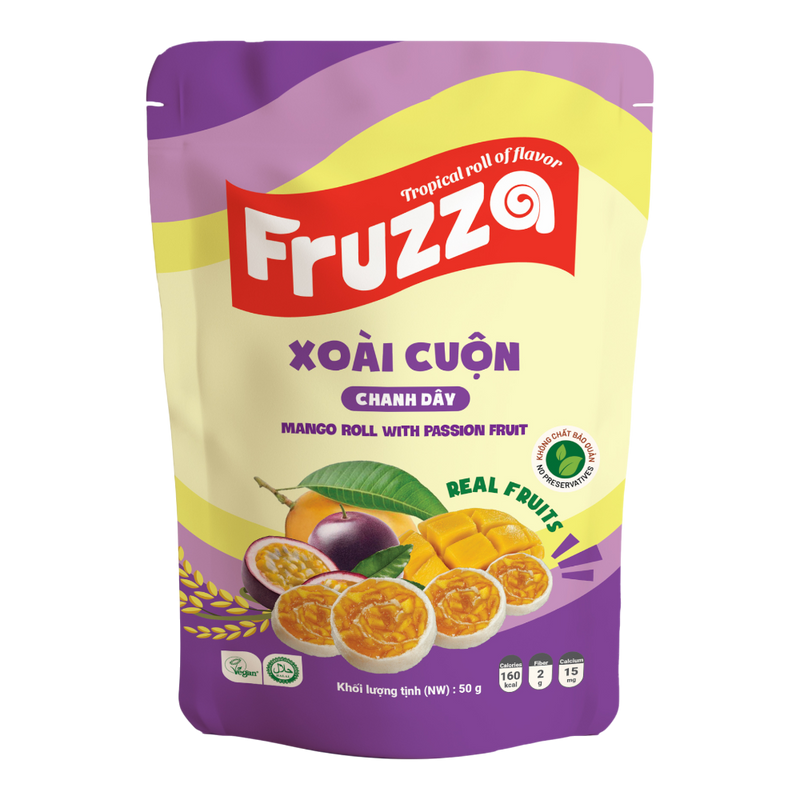 FRUZZA Mango Roll With Passion Fruit 50g (Case 60)