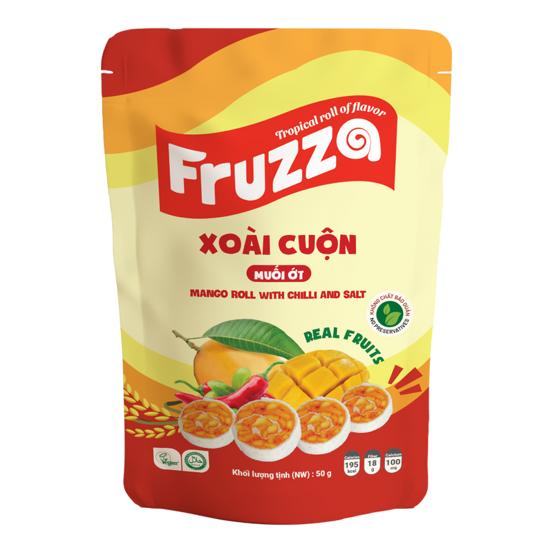 FRUZZA Mango Roll With Chilli & Salt 50g (Case 60)