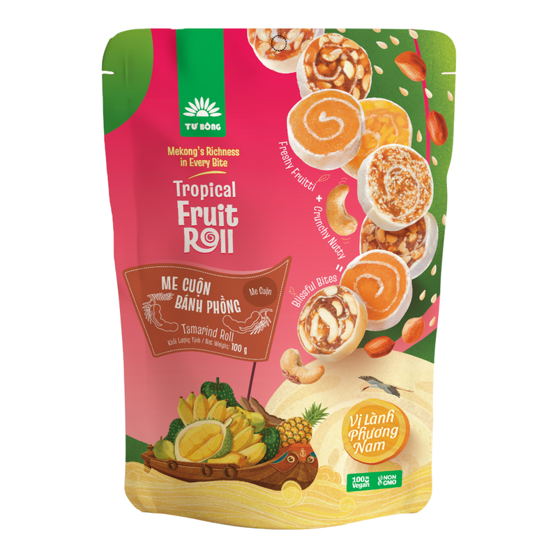 TU BONG Tamarind Roll 100g (Case 50)