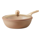 COOKER KING Brown Breccia Aluminum Deep Fry Pan 32cm