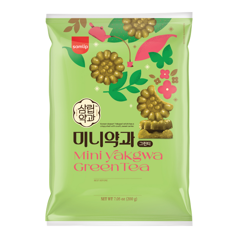 SAMLIP Mini Yakgwa Cookie Greentea 200g (Case 20)