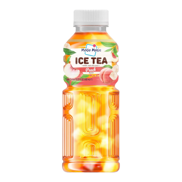 MOGU MOGU Nata De Coco Drink Peach Flavour Ice Tea 450ML (Case 24)