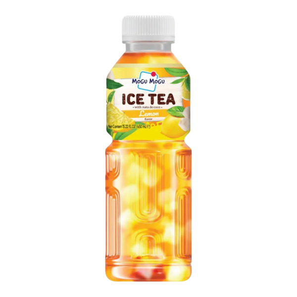 MOGU MOGU Nata De Coco Drink Lemon Flavour Ice Tea 450ML (Case 24)