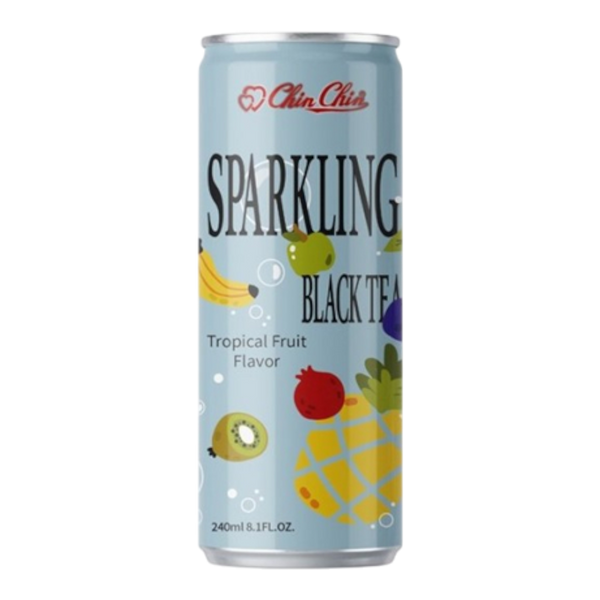 Chin Chin-Sparkling Black Tea (Tropical Fruit Flavor) 240ml (Case 24)