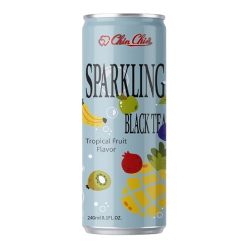 Chin Chin-Sparkling Black Tea (Tropical Fruit Flavor) 240ml (Case 24)