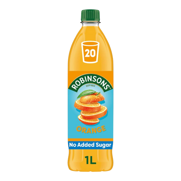 ROBINSONS No Added Sugar Orange Squash 1L (Case 12)