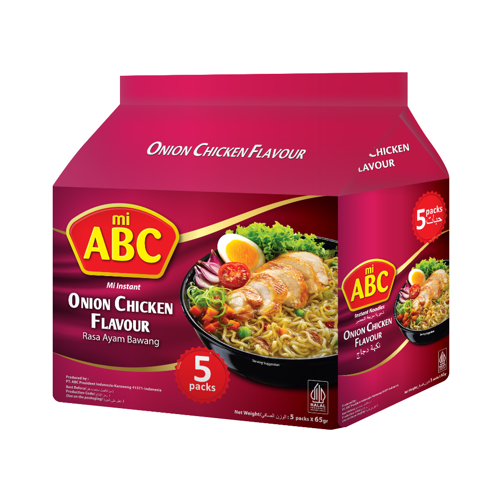 ABC Instant Noodle (Soup) Onion Chicken 65g (ICase 5)