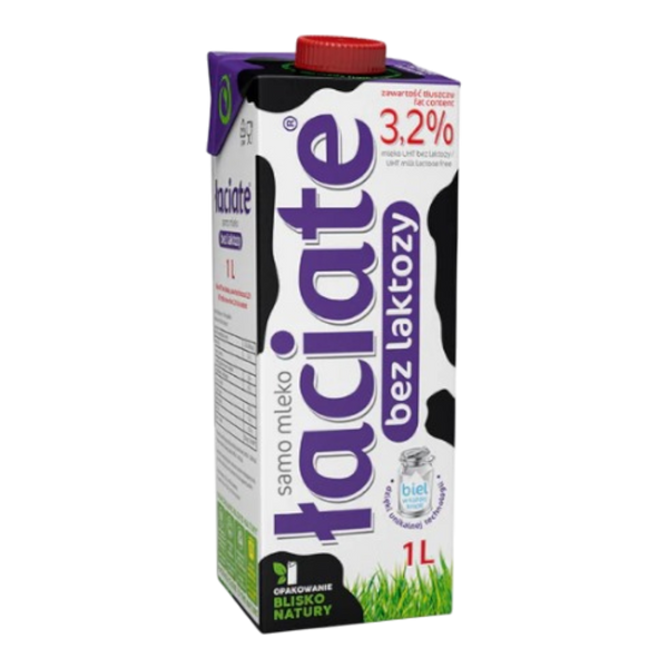 MLEKPOL Milk UHT 3.2% Lactose Free 1L (Purple)