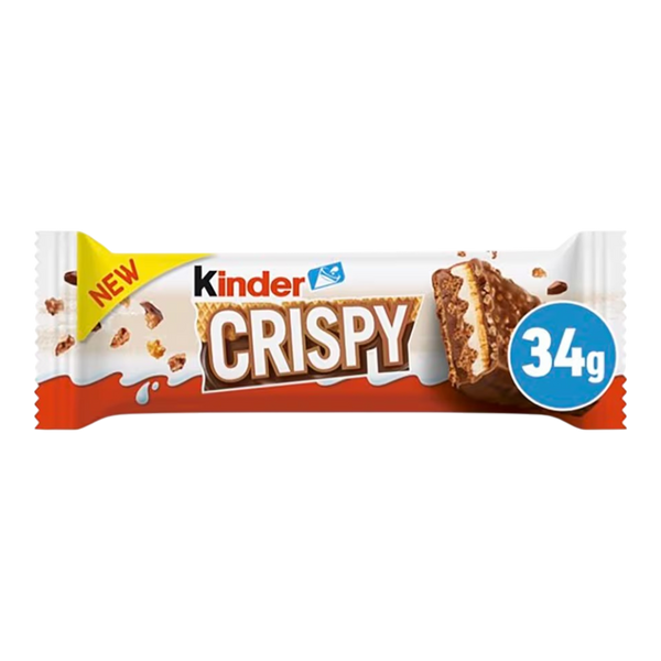 KINDER Crispy Chocolate Bar 34g (Case 14)