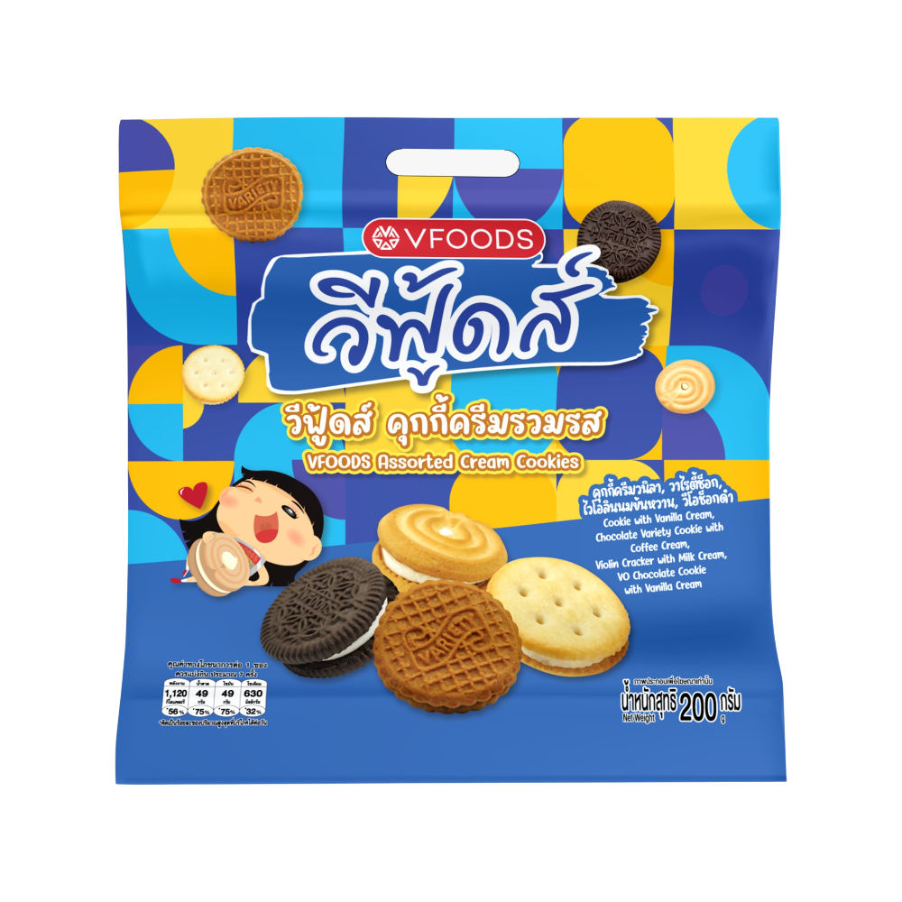 VFOODS Assorted Cream Cookies 200g