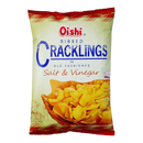 Oishi Ribbed Cracklings Salt & Vinegar 90g