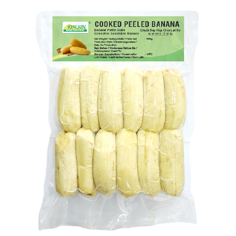 Kimson Cooked Peeled Banana 500g (Frozen)
