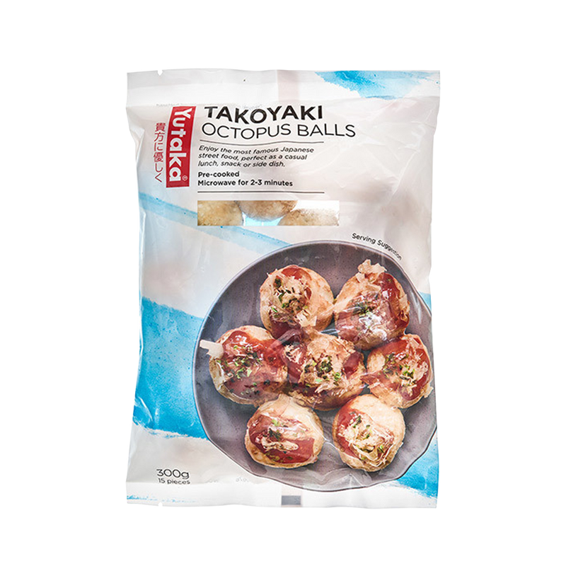 YUTAKA Takoyaki Octopus Balls (15pcs) 300g (Frozen)