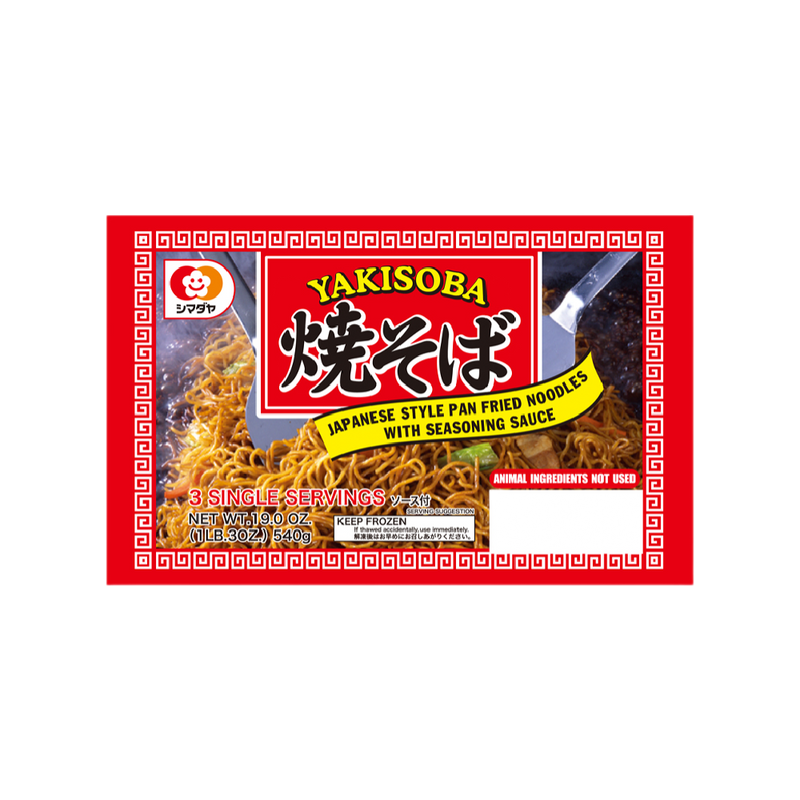 SHIMADAYA 3shoku Yakisoba (3pcs) 540g (Frozen)