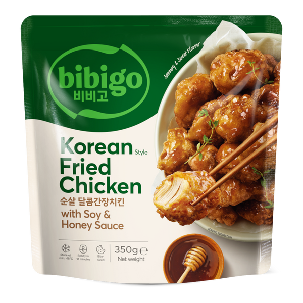 CJ BIBIGO Korean Style Fried Chicken with Soy & Honey Sauce 350g (Frozen)