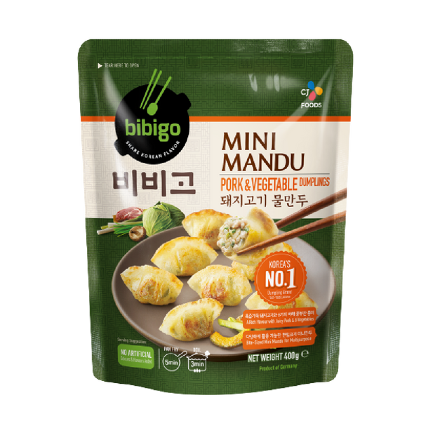 CJ BIBIGO Mini Mandu Pork & Vegetable Dumplings 400g (Frozen) - Longdan Official