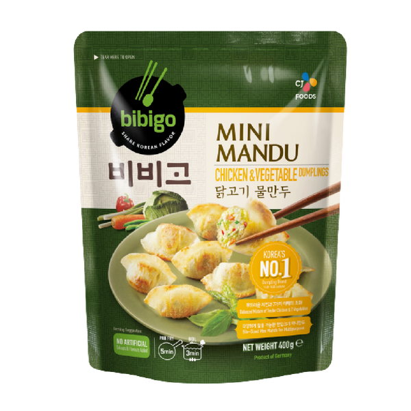 CJ BIBIGO Mini Mandu Chicken & Vegetable Dumplings 400g (Frozen) - Longdan Official