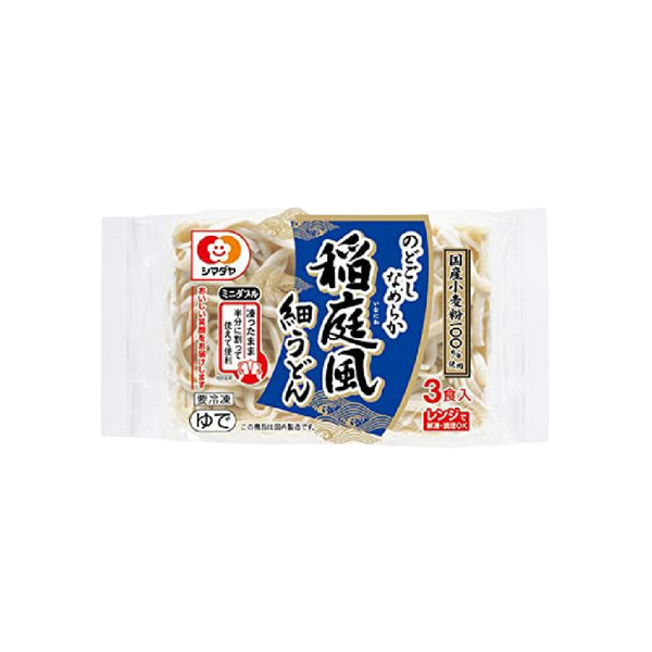 島田屋 稲庭風うどん (3本入) 600g (冷凍)