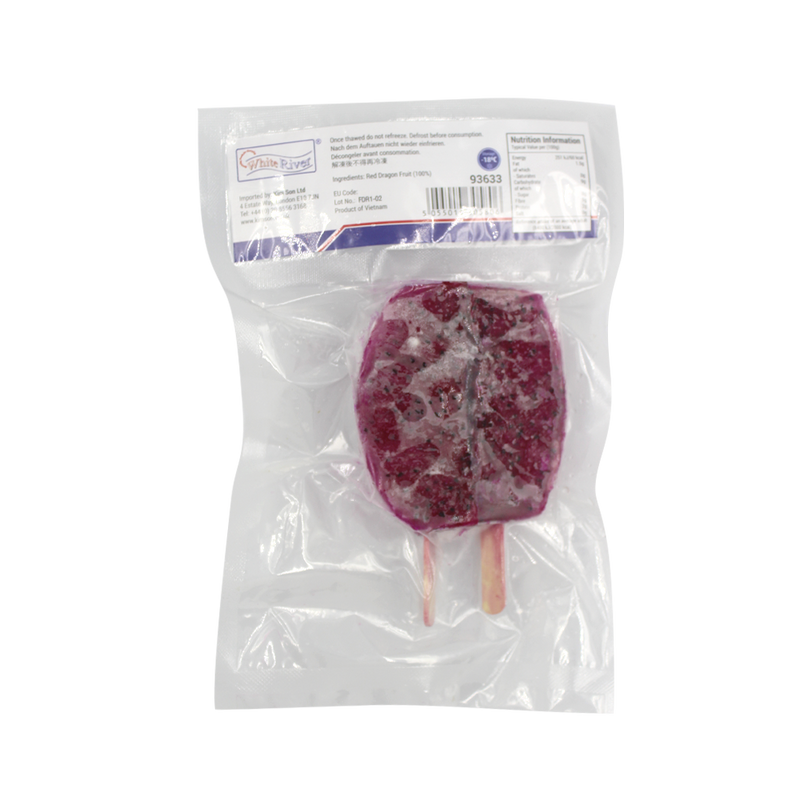 White River Frozen Red Dragon Fruit Cut 1/4 200g (Frozen) - Longdan Official