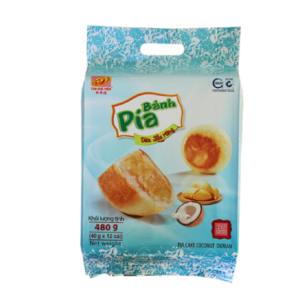 Tan Hue Vien Durian &amp; Coconut Mini Cake 480g (အေးခဲ)