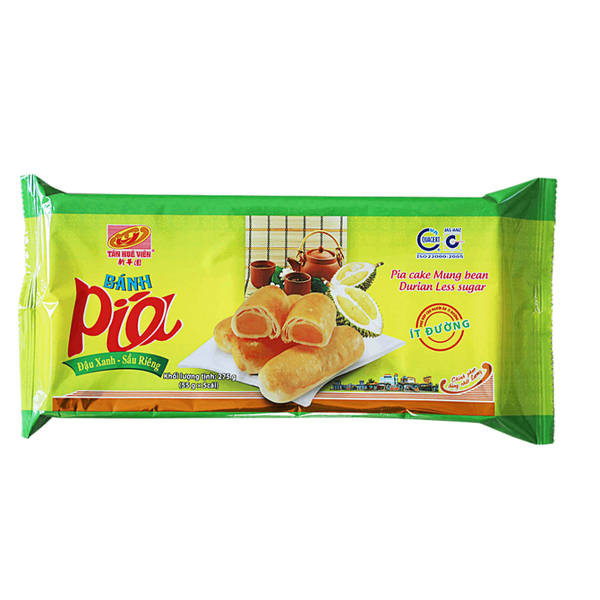 Bánh Mini sầu riêng & đậu xanh Tân Huệ Viên (Ít đường) 275g (Đông lạnh)