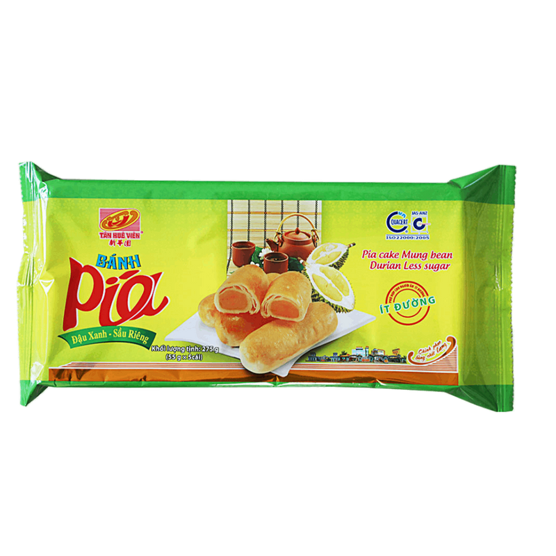 Bánh Mini sầu riêng & đậu xanh Tân Huệ Viên (Ít đường) 275g (Đông lạnh)