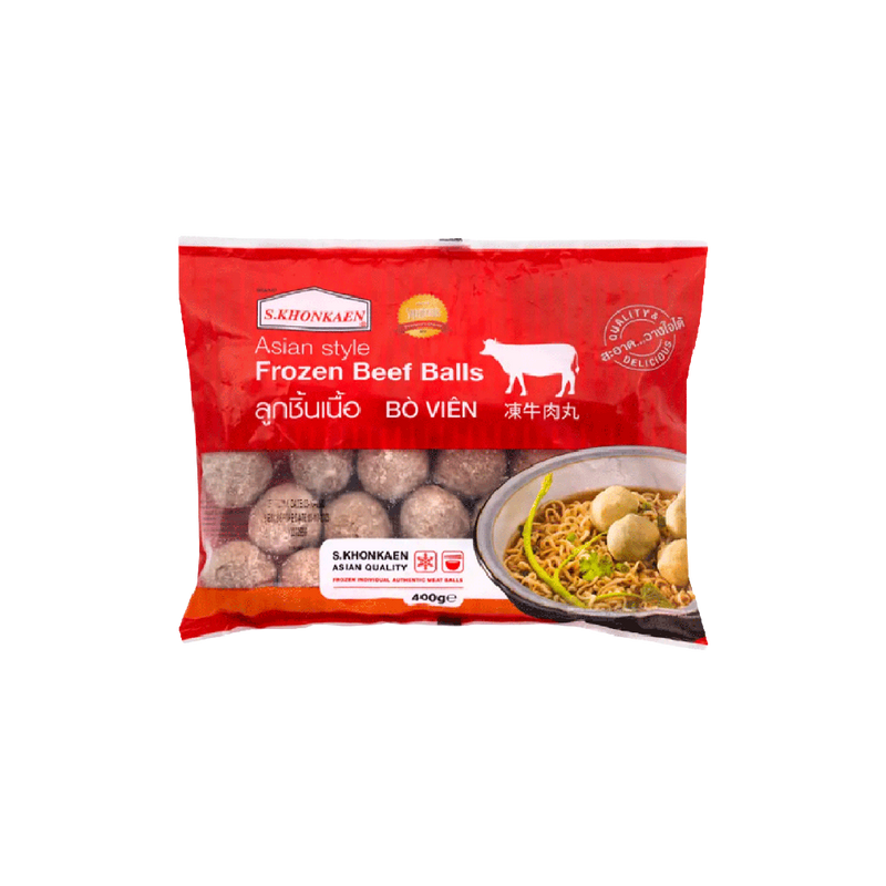 S.KHONKAEN Beef Balls 400g (Frozen) - Longdan Official