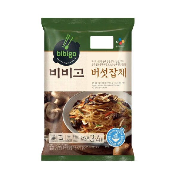 CJ BIBIGO Japchae Mushrooms and Vegetables 590g (Frozen) - Longdan Official