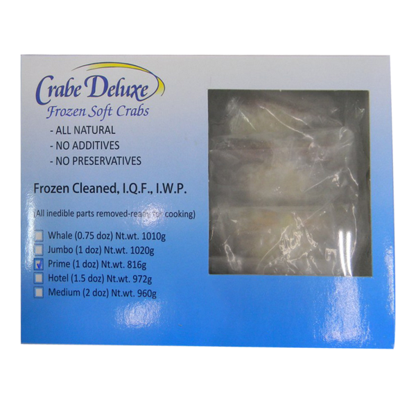 Crabe Deluxe Soft Shell Crab Primes 14P 1kg (Beku)