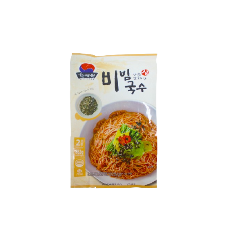 HANMYEONWON Bibim Guksu Spicy Mixed Noodles (2 servings) 362g (Frozen) - Longdan Official