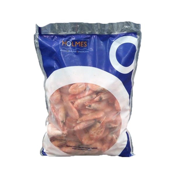 Holmes Cooked Shell Sa Coldwater Prawns 90-120 1kgnet (Frozen)