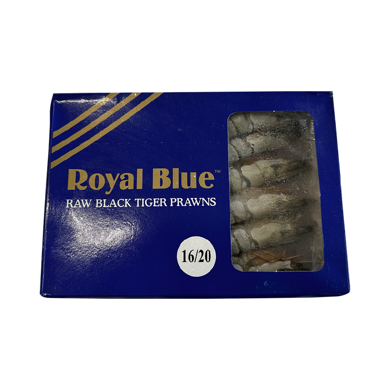 Royal Blue Black Tiger HOSO 16/20 600g net (1kg Gr) (Frozen)