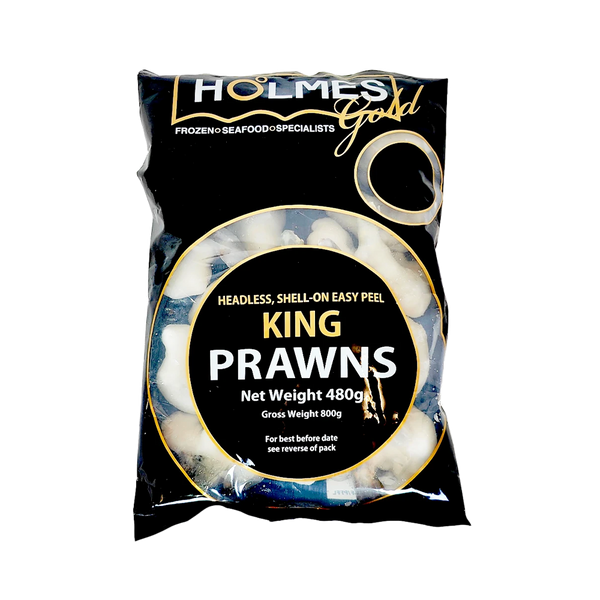 Holmes IQF Easy Peel HLSO King Prawns 480gnet 8/12 (Frozen)