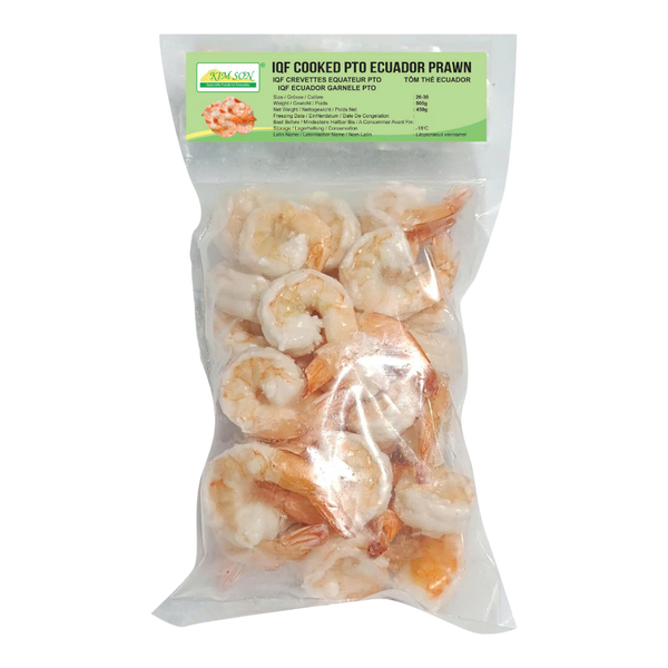 Kim Son Ecuador IQF Cooked PTO 26/30 450g net (Frozen)