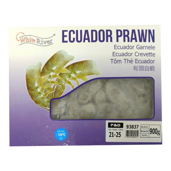 White River Ecuador Block P&D 21/25 900g net (Frozen)