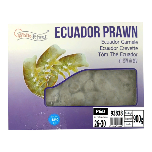 White River Ecuador Block P&D 26/30 900g net (Frozen)