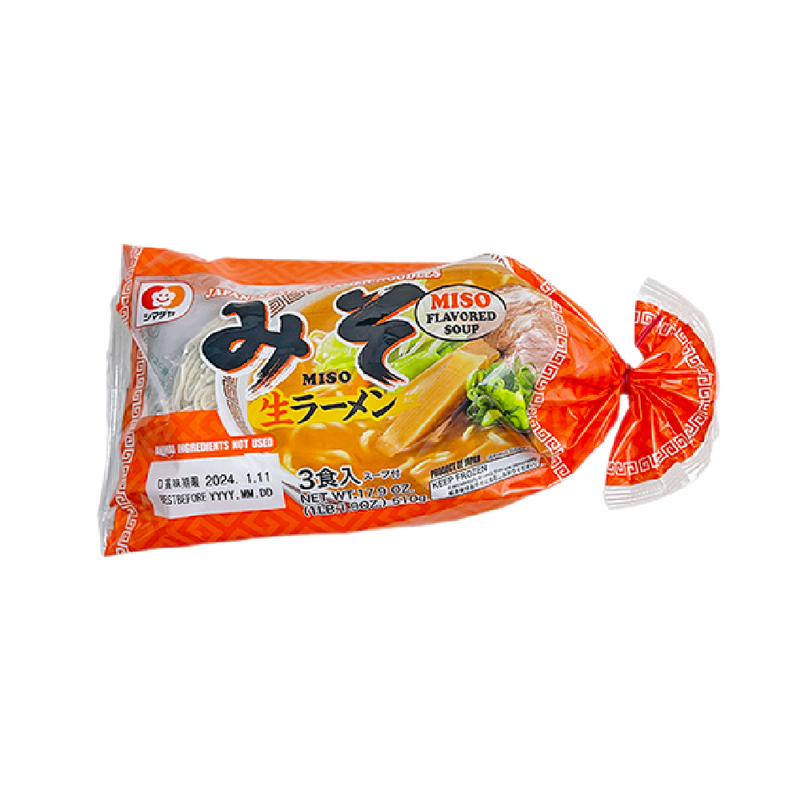 SHIMADAYA 3shoku Miso Ramen (3pcs) 510g (Frozen)