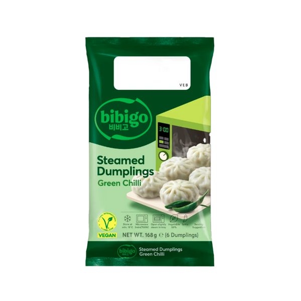 CJ BIBIGO Steamed Dumplings Green Chilli 168g
