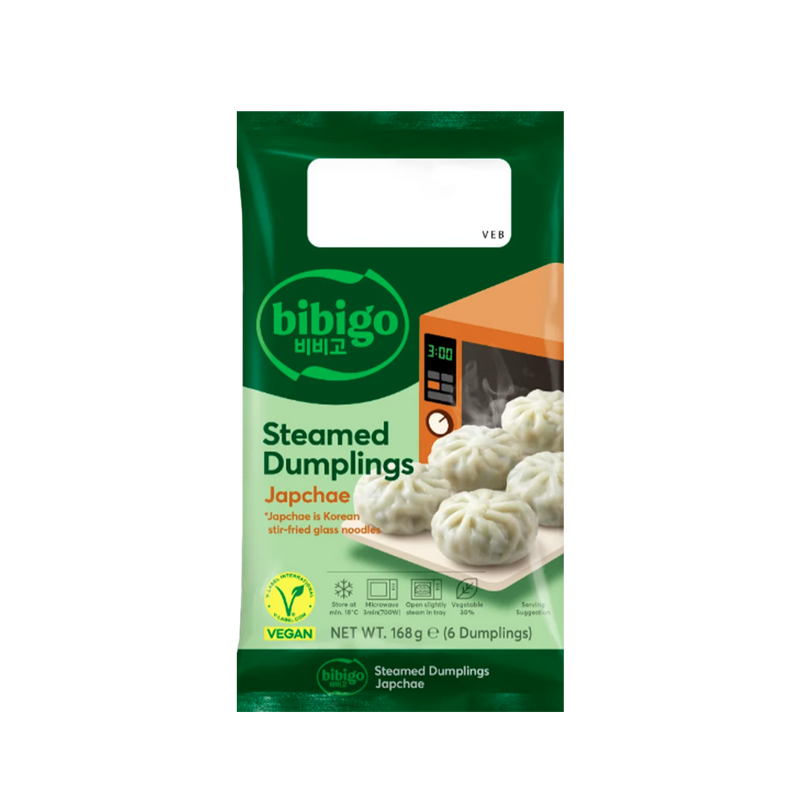 CJ BIBIGO Steamed Dumplings Steamed Japchae 168g (Frozen)