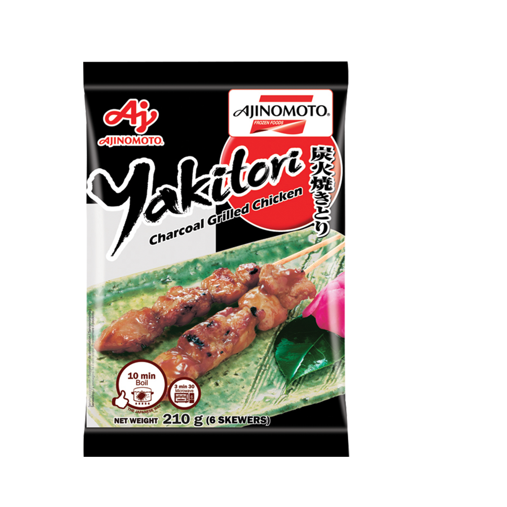 AJINOMOTO Yakitori Grilled Chicken Skewers (6pcs) 210g (Frozen)