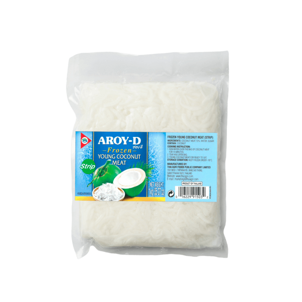 AROY-D Young Coconut Meat Strips 1kg (Frozen)